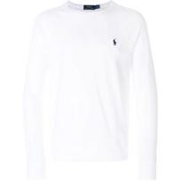 Polo Ralph Lauren Logo Embroidered Solid Color Pullover Sweatshirt Men sweatshirt White 710644952011-011 L