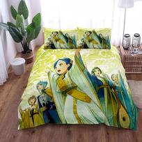 80s 90s mash up Duvet Cover Set without sheet King Queen Double Full Twin Single Size Bed Linen Set 140x210cm beige