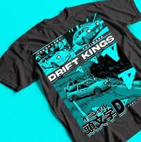 Drift Kings Unisex Tee, Race Car Lover Gift, Car Enthusiast Shirt, Motorsport 2XL blue
