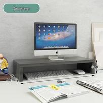 Wooden Laptop & Monitor Riser Stand for Desktops gray