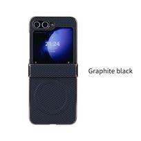 Carbon Fiber Magnetic Case for Samsung Z-Flip 7/6 - Light Luxury Folding Protection Z-Flip 4 juoda