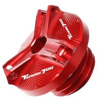 Motorcycle Accessorie Aluminum Engine Oil Filter Cup Plug Cover Screw For YAMAHA TENERE 700 Tenere700 XTZ700 raudona