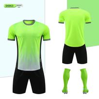 Men's and Children's Football Jersey Set - Team Uniform Short Sleeve Training Suit 2XS ryškiai mėlyna spalva
