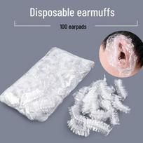 Disposable Ear Covers for Hairdressing, Dyeing, Perming, and Bathing white