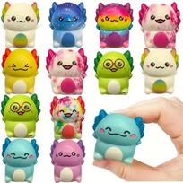 12/24 VNT Vaikams Suaugusiems Mini Kawaii Salamandra Mielas Streso Malšinimo Suspaudžiami Žaislai Atsitiktinis Lėtai Kylančio Žaislo Karnavalas Smulkmena Šventė Siųsti Dovaną yellow