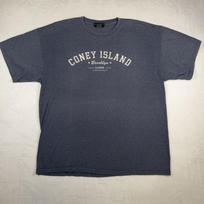 Coney Island NY Men's Graphic Tee Shirt Navy Size XL Brooklyn Classic Casual Unisex T-Shirt XXXL