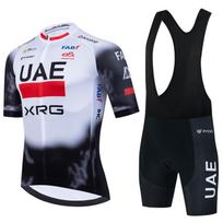 Vaikų dviratininko aprangos komplektas UAE Team Emirates stiliaus Greitai džiūstantis dviračių lenktynių kostiumas Kalnų kelių takų sportui XXS