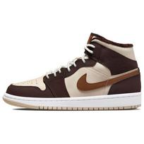 Air Jordan 1 Mid SE Cream Dark Chocolate Moteriški kedai Oatmeal DO6699-200 36 beige