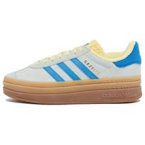 adidas Gazelle Bold beveik mėlynos geltonos moteriški sportbačiai ryškiai mėlynos beveik geltonos spalvos IE0430 38⅔ white