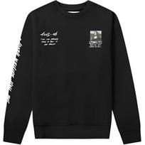 Off-White Mona Lisa Print Crew Neck Sweatshirt Men Tops Black OMBA035S190030051020 XS black