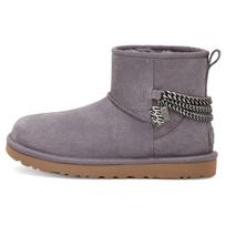 UGG Classic Mini Warm Durable Non-Slip Comfortable Fashion Short Mid-Calf Snow Boots Women boots Purple Gray 1123668-SHA 36 gray
