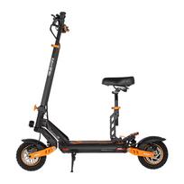 Kukirin GII MAX 1000W Elektrinis paspirtukas, Maksimalus greitis 55km/h, Nuvažiuojamas atstumas 70km, 48V 20.8Ah, 10  Bekelės padangos, Sulankstomas, LCD ekranas, IP54, Galinis variklis 48V 1000W 20Ah oranžinė/juoda