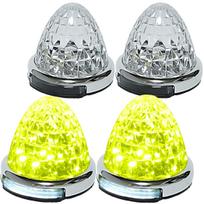Customize 24V Truck LED Marker Lamp with Shoulder Light Function Side Marker Plated set of 4 geltona
