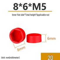 Hex Nut Flat Head Cap Sleeve - Decorative Dustproof Screw Cover