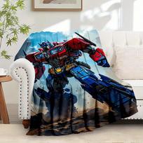 Skirta „Transformers“, Optimus Prime, Roboto tematikos flanelės pledui, Glam stiliaus, Skaitmeninė spauda, Jaukus visais sezonais, ,jaukiam pliušiniam flaneliniam užvalkalui154 80cm x 120cm gray