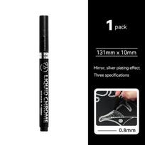 0.8/1/2 mm Chrome Mirror Marker Pen DIY Reflective Liquid Paint Pen SILVER Paint Marker Touch Up Metal Model Painting Marking