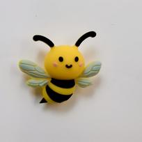 5 vnt. Silikoninės Focal Theme 3D bitės tarpinės personažų karoliukai papuošalų gamybai DIY kūrybingi specialūs karoliukų rašikliai dekoracijos raktų pakabukai brown
