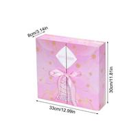 Foldable Empty Advent Calendar Box 24 Days Refillable Creative Countdown Decor for Kids Teens Adults Holiday Christmas Gift Box other pink