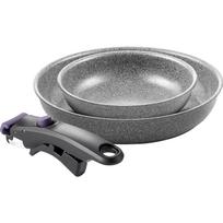 Ballarini Vinci Ceramic Frying Pan 20cm 26cm with Detachable Handle Made in Features a detachable is induction deep ceramic and Japanese Vinci / gray