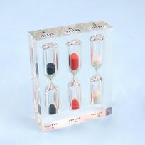 Simple Hourglass Timer Thickened Multi-Color Hourglass Desktop Decoration Sandglass  Home Ornaments 3/4/5 Minutes white