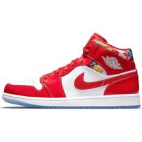 Air Jordan 1 Mid SE Barcelona Megztinis Vyriški Sportbačiai Raudona Čili raudona Balta DC7294-600 41 red