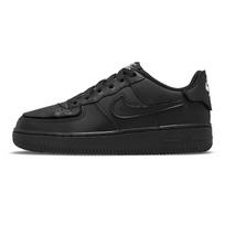 Nike Air Force 1/1 GS Black Bright Crimson Kids Sneakers Metallic-Silver White DB1856-001 38