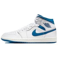 Air Jordan 1 Mid Industrial Blue Vyriški sportbačiai Balti FN5215-141 white