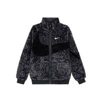 Nike Sportswear Swoosh FW22 Dirbtinio kailio audinės veliūrinis apykaklės užtraukiama striukė Vyriški viršutiniai drabužiai Juoda DH6685-011 XS black