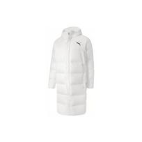 Puma Long Oversized Down Jacket With Logo Print And Hood Men Outerwear White 585403-02 XL white
