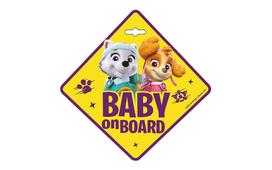 Ženklas Baby on board - Seven Paw Patrol Girls