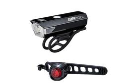 Žibintų komplektas - Cat Eye AMPP100/ORB (Micro USB/CR2032)