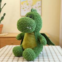 Kūrybiškas saldainių dinozauras pliušinis žaislas Mielas animacinis žalias mažas skraidantis drakonas lėlė miego pagalvė skudurėlinė lėlė 30Cm (0.2kg) beige