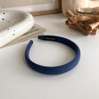 The Korean-style  Versatile High-top  Thin Sponge Hairband for Autumn and Winter Is A New Candy Color Retro Headband for Going Out and Pressing Hair gray