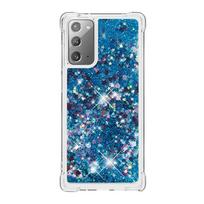 Fundas Quicksand Note20Ultra dėklas Samsung Galaxy Note 20 Ultra Coque Minkštas skystas Bling dangtelis Galaxy Note20 Ultra dėklui Galaxy Note20 Ultra white