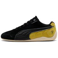 Scuderia Ferrari x Puma Speedcat Black Speed Yellow Warm White Men Sneakers Warm-White------Details 309125-01 44.5