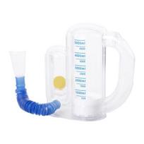 Skatinamasis spirometras 5000 ml tūrio matavimas su srauto greičio indikatoriumi, gilaus kvėpavimo treniruoklis, skirtas mokiniams, vaikams, suaugusiems, pagyvenusiems, plaučių treniruokliams balta