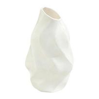 White Faux Ceramic Flower Vase Minimalist Modern Decorative Vase for Home Living Room Office Table Centerpiece balta