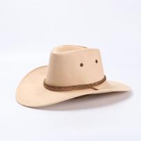 Western Cowboy Hat Wild-Cowboy Hat with Adjustable Neck Draw String Vintage Cattleman Hat fits Most Teens and Adults beige