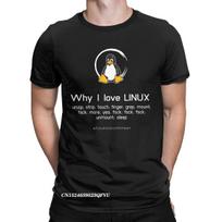 Men's Tux Linux Penguin Tshirt Premium Cotton Clothing Leisure Harajuku Manga Tees Aesthetic Camisas T-Shirts S įvairiaspalvis
