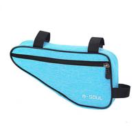 Bicycle Triangle Bag Front Tube Frame Saddle Storage Bag Waterproof Pouch Durable Bike Versatile Durable Bag Bicycle Accessories mėlyna
