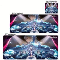 Furina Focalors Mouse Pad Genshin Impact Large Xxl Mousepad Computer Keyboard Padding Anime Gaming Genshin Accessories Desk Mat 800x300x2mm gray