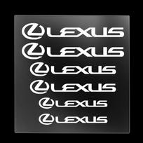 wsgk7 6pcs Car Brake Caliper Stickers Lettering Vehicle Decals Accessories For Lexus F SPORT ES RX NX LS UX IS CT GS RC SC TX LX GX RZ balta