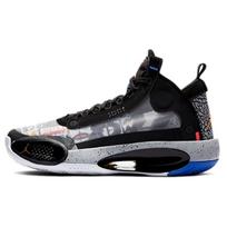 Jordan Air Jordan 34 Low EP Abrasion Resistant Breathable Mid top Basketball Shoes Black White Unisex CZ7742-008 36.5