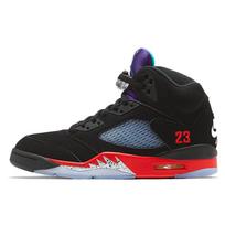 Air Jordan 5 Retro Top 3 Unisex Sneakers Multi-Color Black Fire-Red CZ1786-001 41