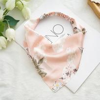 Triangle Bandanas Floral Print Elastic Hair Bands Headband Hairband Scrunchies Hair Scarf EMA beige
