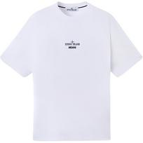 Stone Island Logo Crew Neck Short Sleeve T-Shirt Men Tops White K1S1521000-37S0091-V0001 S