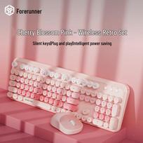 V96 Punk Gradient Wireless Keyboard and Mouse Set
