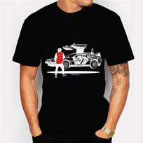 Men's T-shirt Back To The Future Oversized T-shirt Men's Top Brand New Brand Men's T-shirt Short Sleeve T Shirt Homme Camiset... S įvairiaspalvis