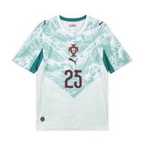 Puma Portugal National Team Away Fan Version Nuno Mendes 25 Moisture-Wicking Sports Pullover Quick-Dry Short Sleeve Football Shirt Men tops 788146-75 XXL