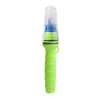 LED Fish Attracting Light, Emergency Marine Flares, Waterproof Net Buoy Lamp with Light Sensor, Adjustable Signal Light for Boat mėlyna